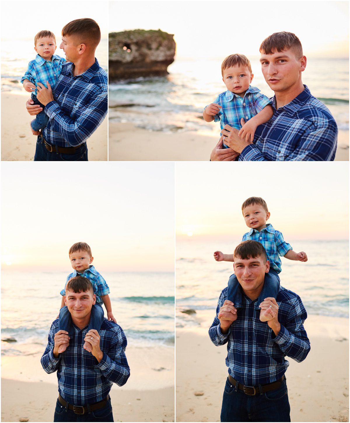 father and son photographs in okinawa