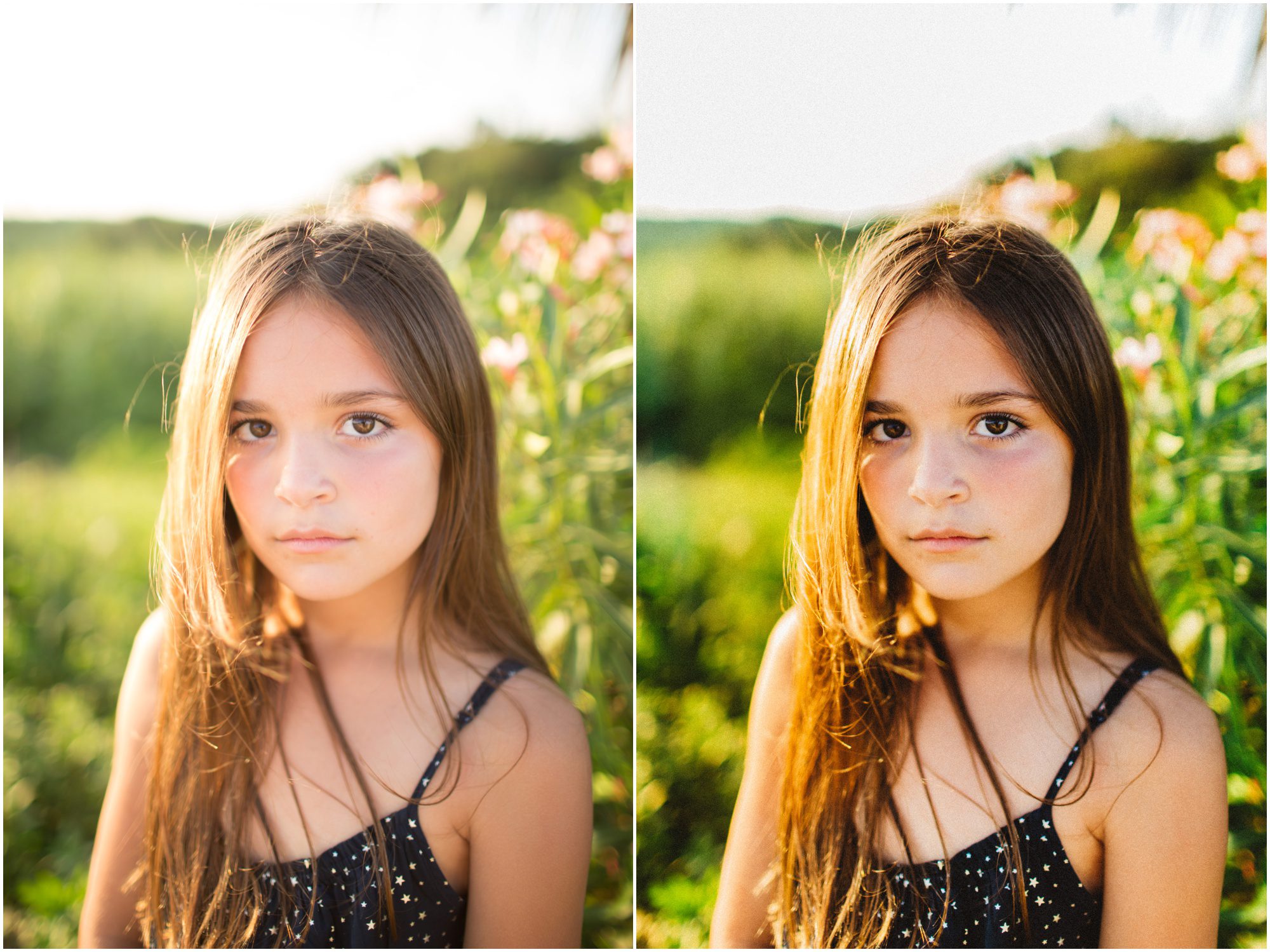 before & after of gorgeous girl