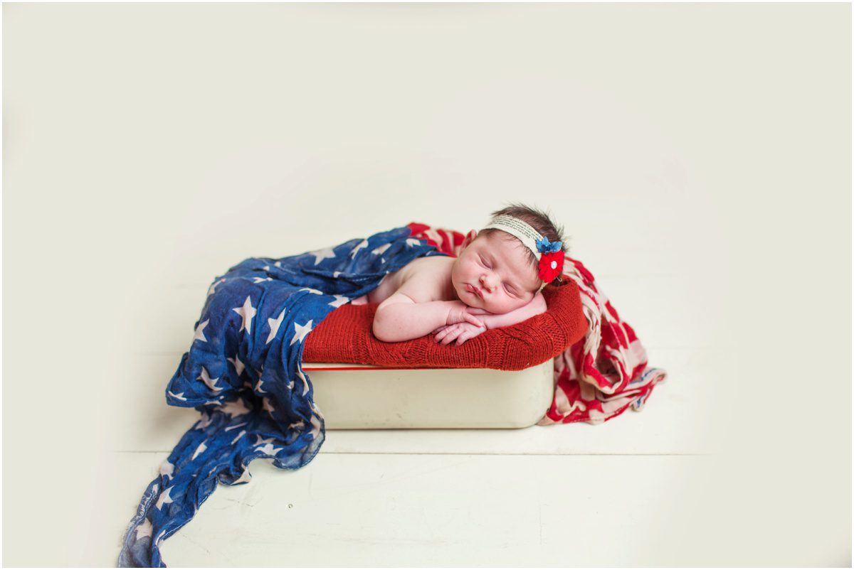 Okinawa Studio Newborn Photographer americana theme
