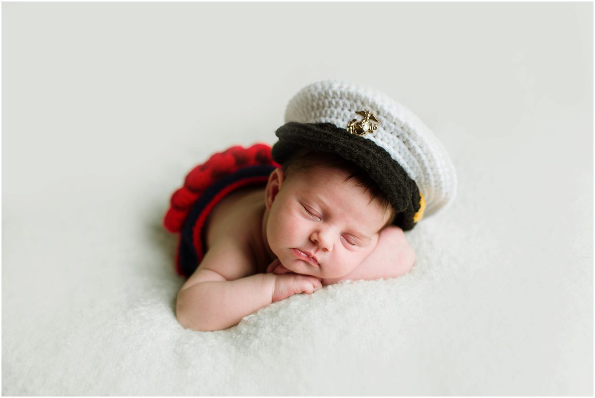 Okinawa Studio Newborn Photographer USMC baby