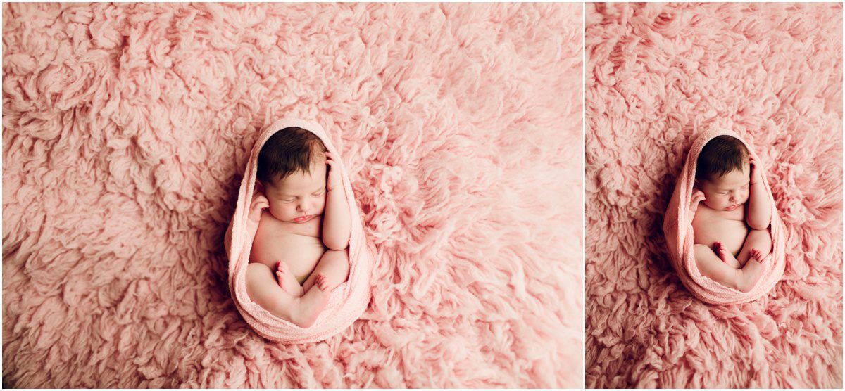 Okinawa Studio Newborn Photographer pink float rug 