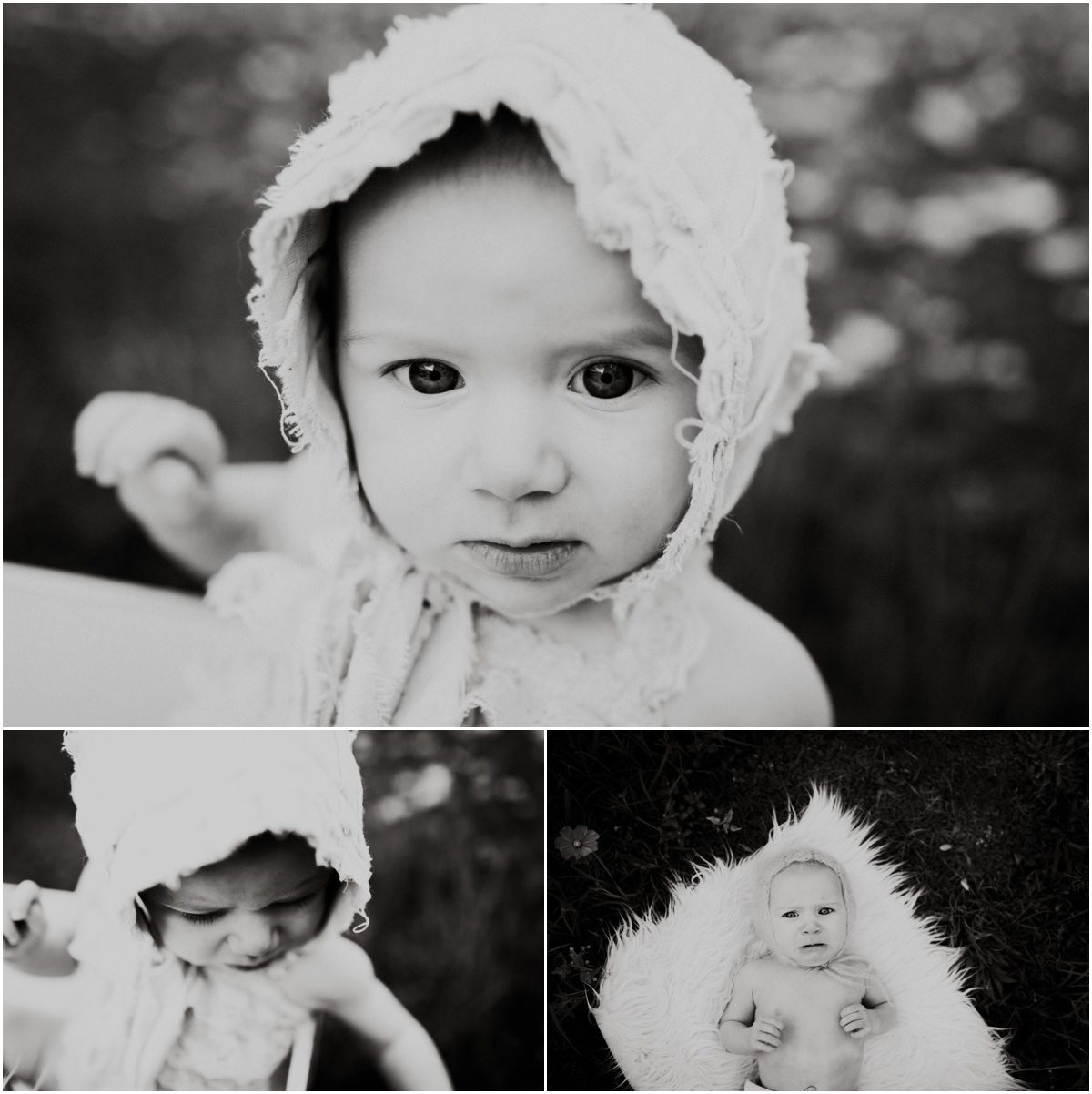 Okinawa Baby Photographer black and white