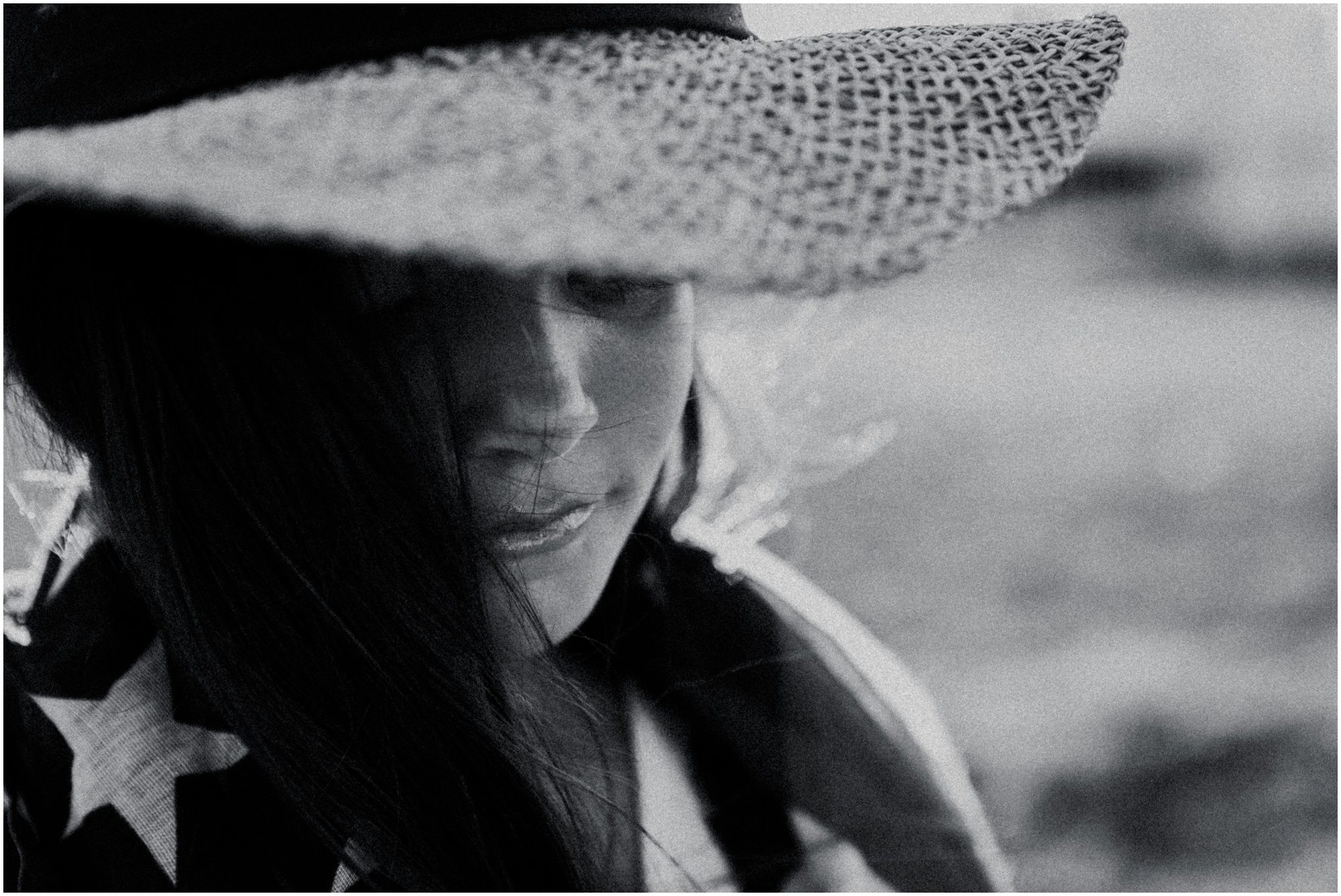 emotional black and white Okinawa Fourth of July Photographer