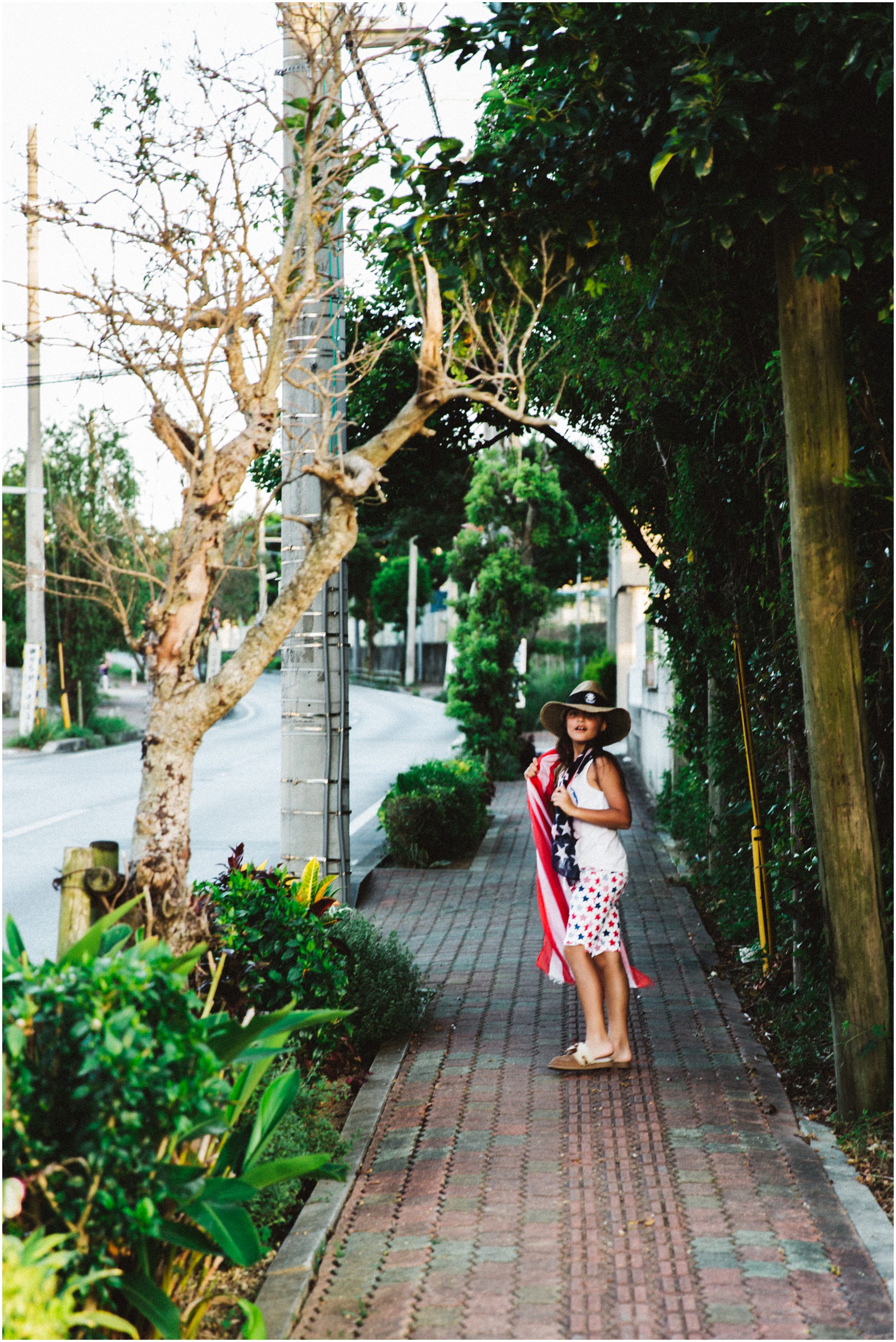 Okinawa Fourth of July Photographer walking
