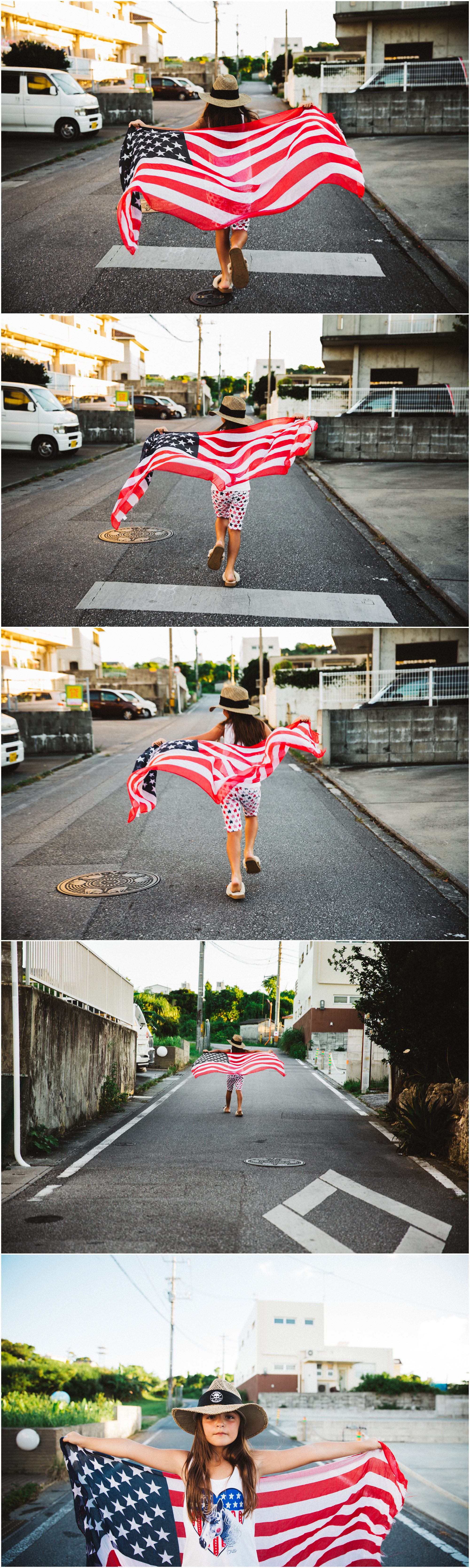 Okinawa Fourth of July Photographer running