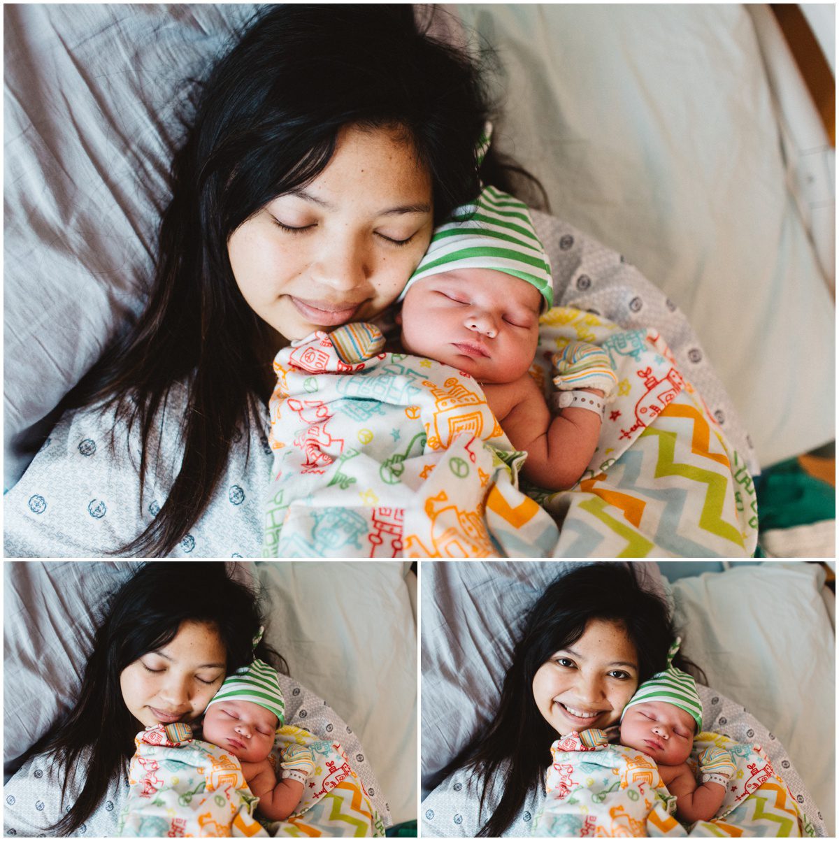mommy snuggles Okinawa Birth Photography