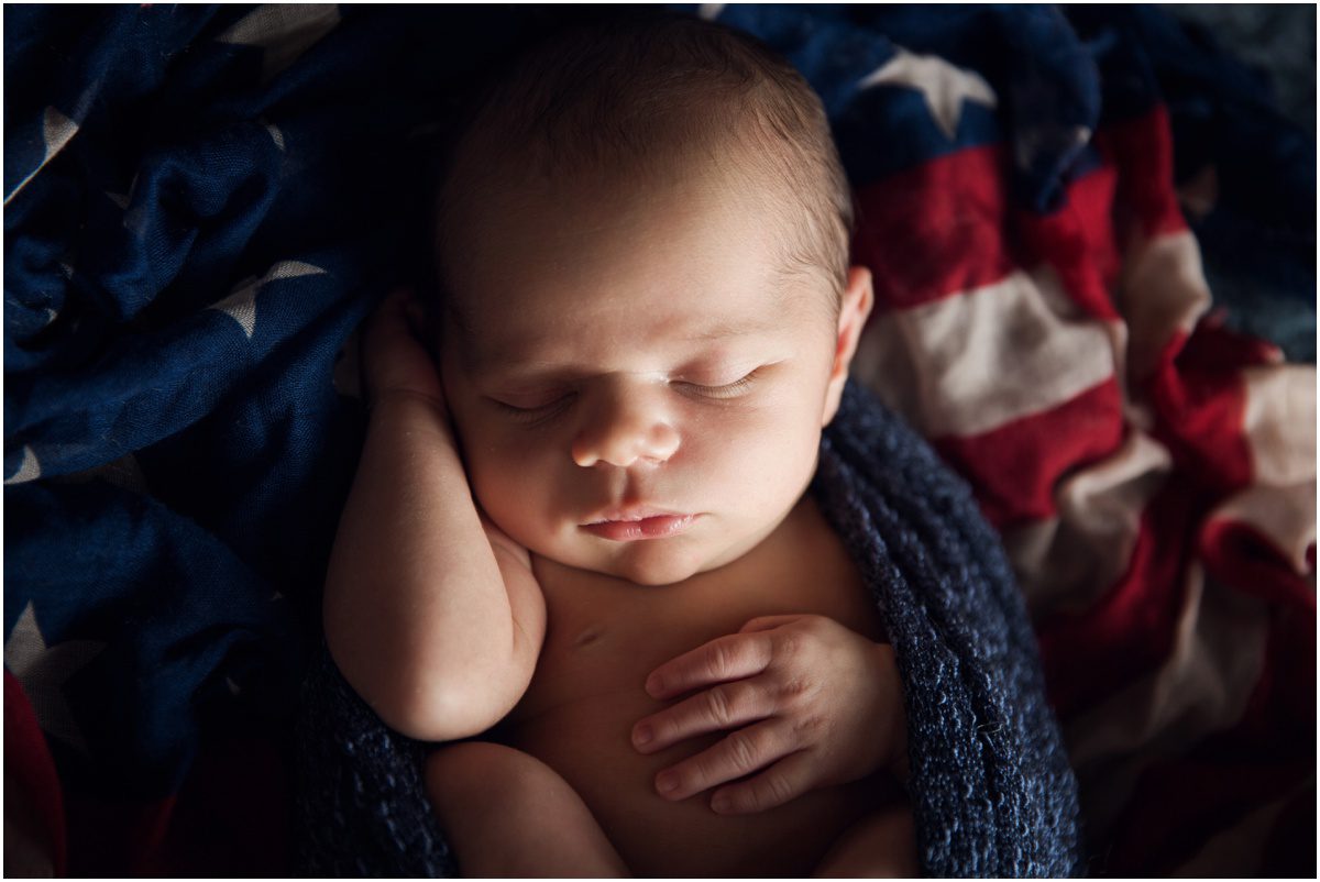 Newborn Photographer Okinawa american flag