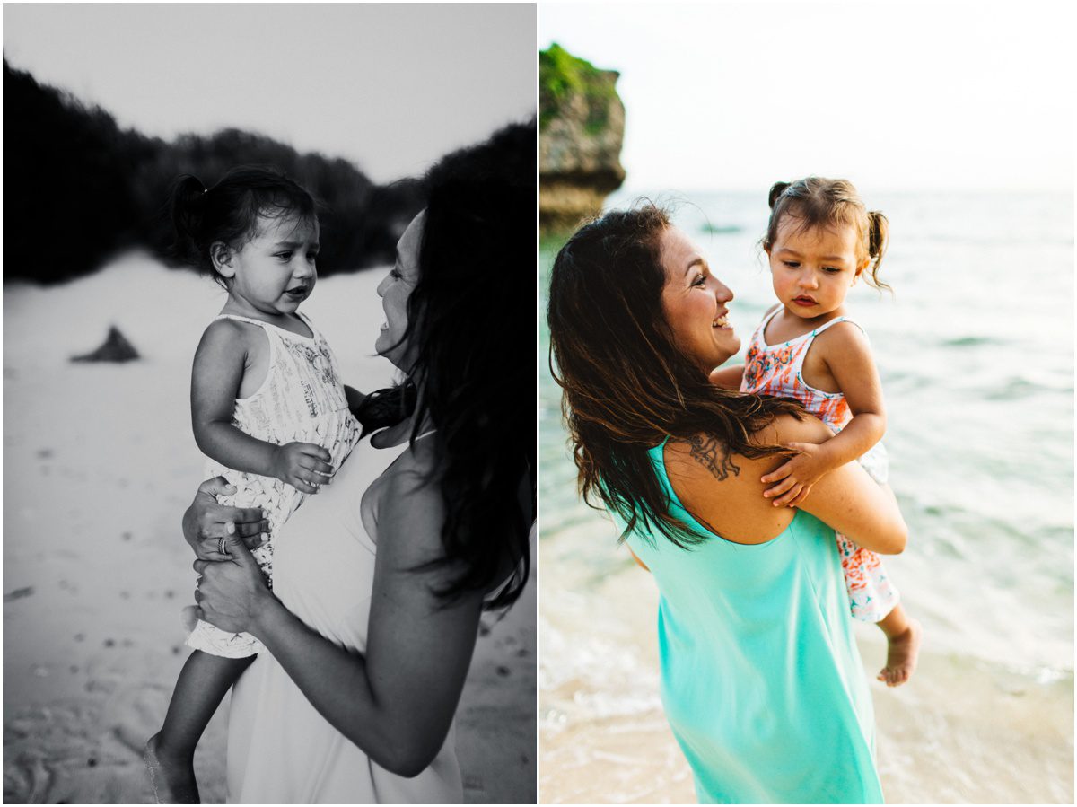 Okinawa Beach Family Photographer mother and daughter
