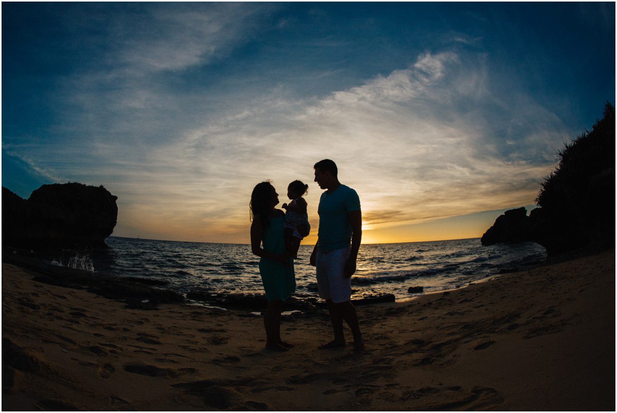 sunset Okinawa Beach Family Photographer