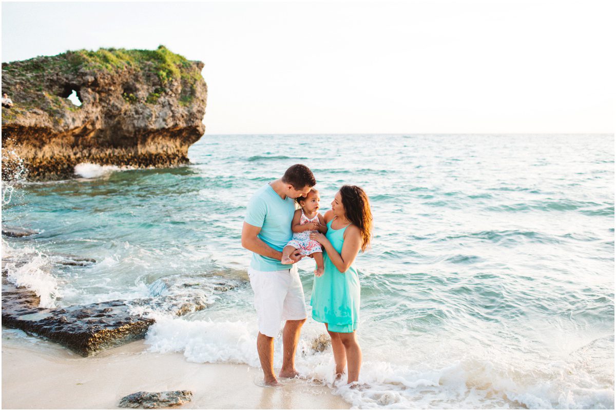 Okinawa Beach Family Photographer in the water