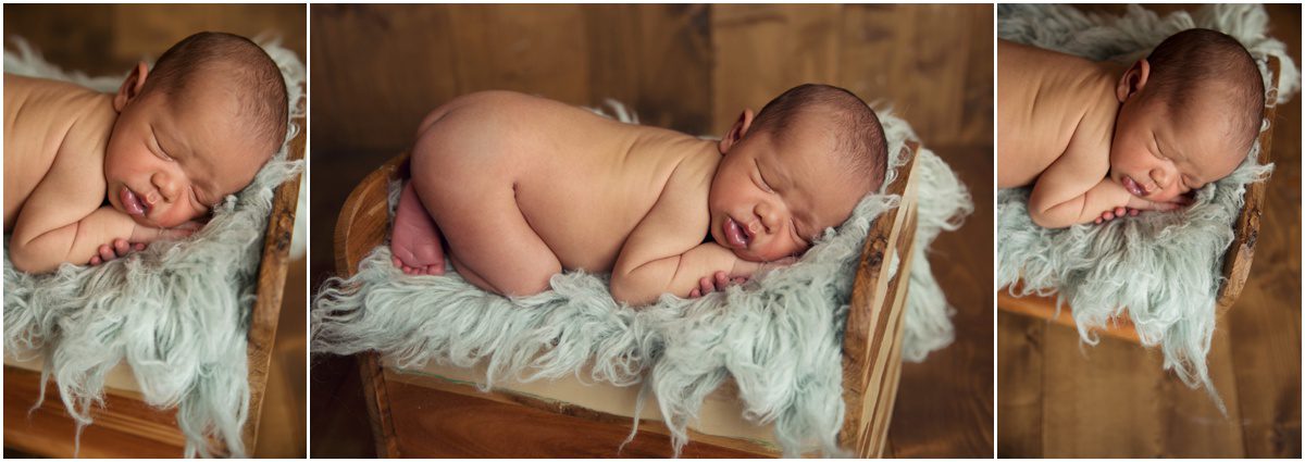 orange-studio-newborn-photographer on a blue flokati rug