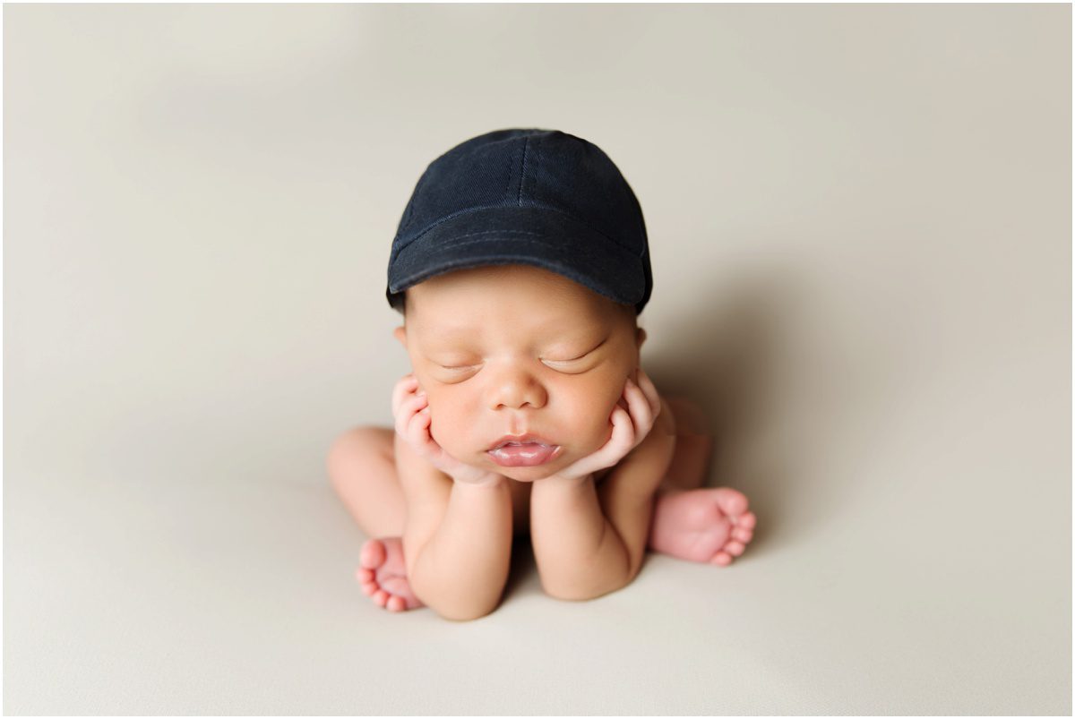 orange-studio-newborn-photographer baseball hat