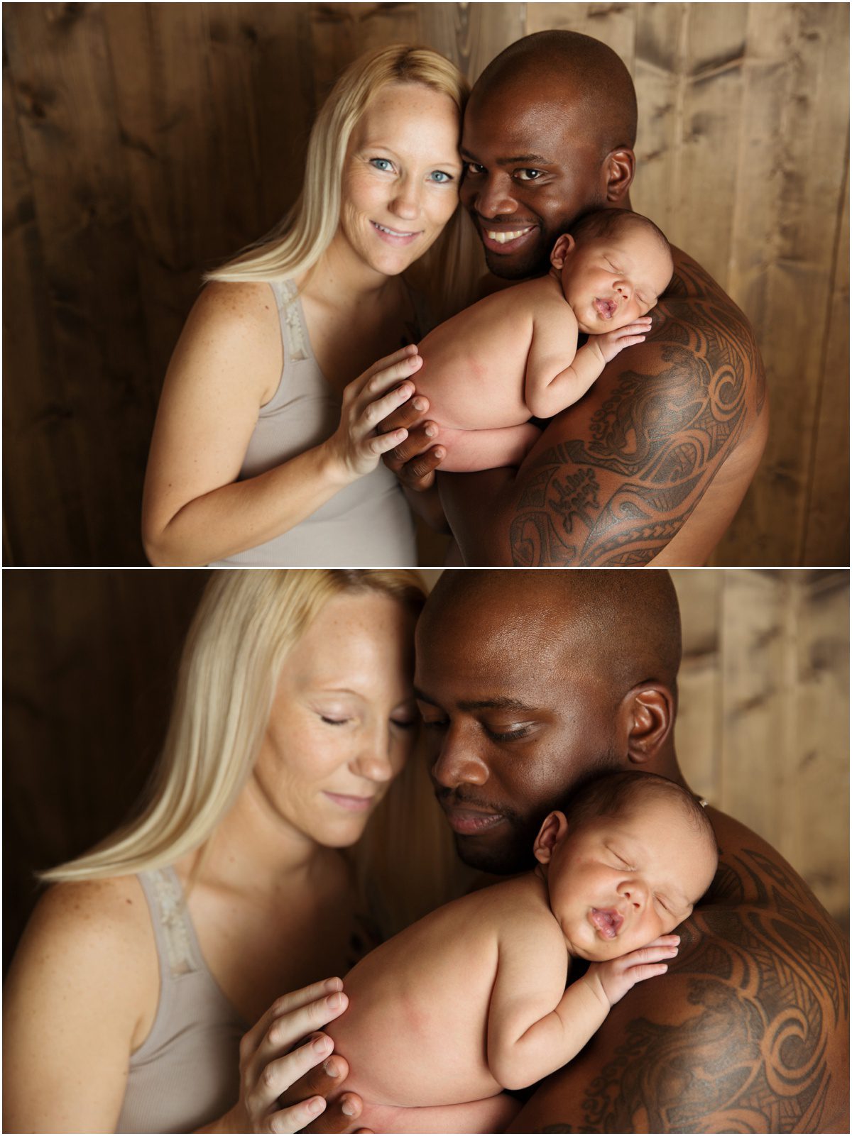 orange-studio-newborn-photographer parent baby pictures 