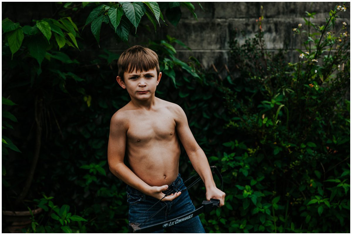 NEPA Portrait Photographer - Fresh Start tough face on little boy