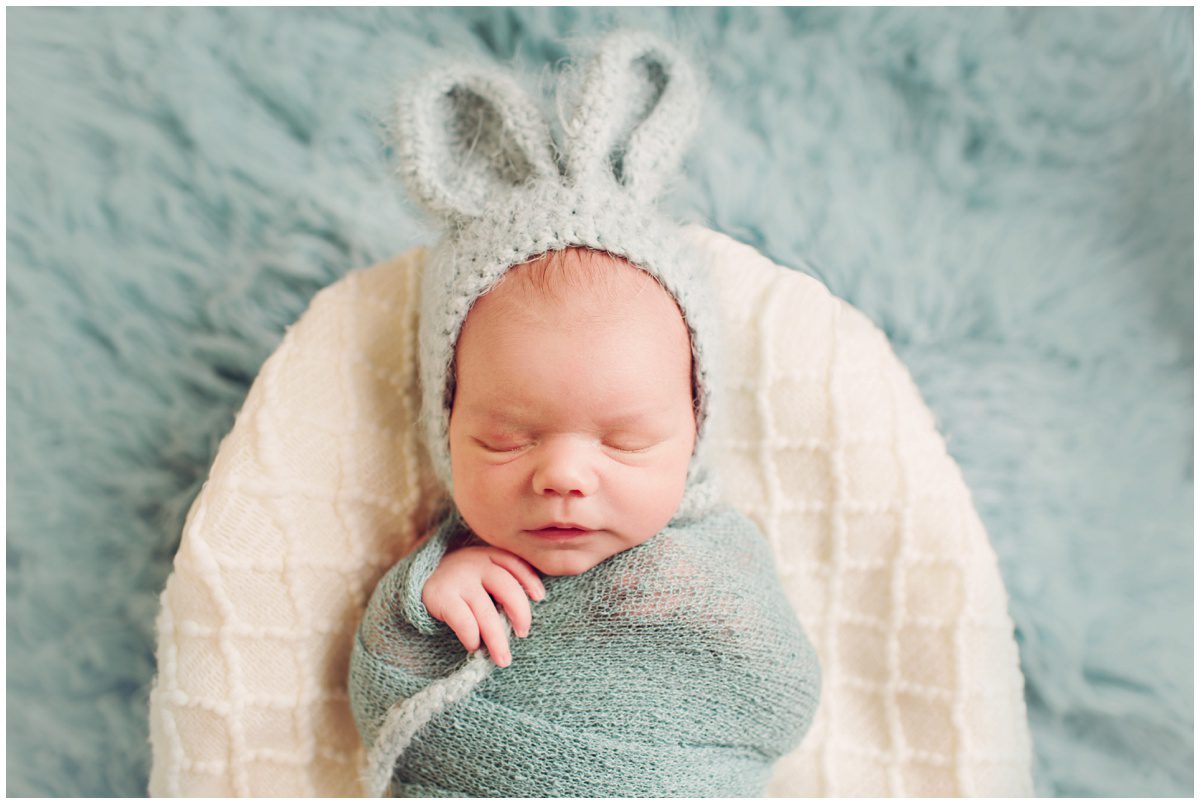 NEPA studio newborn photography easter bunny hat