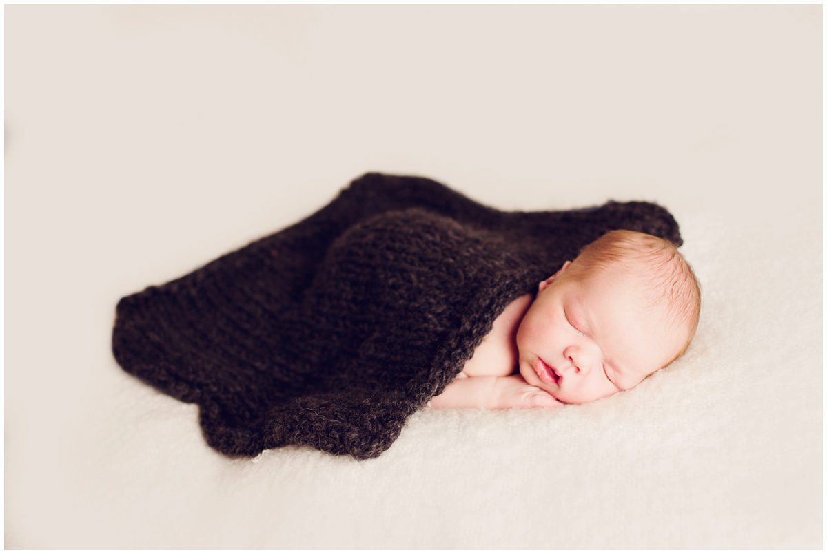 NEPA studio newborn photography baby in a blanket