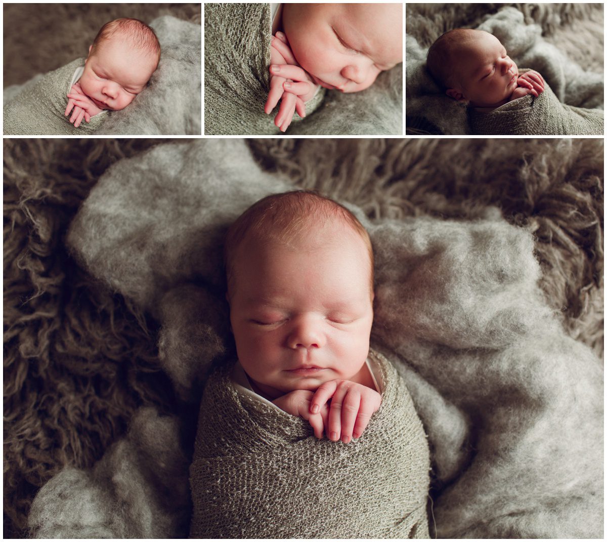 NEPA studio newborn photography baby laying down