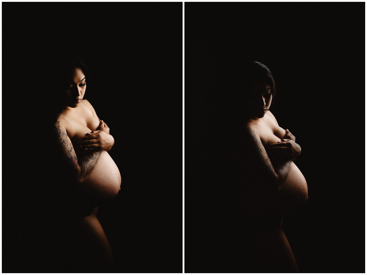 back lit Orangeville, PA Milk Bath Maternity Photographer