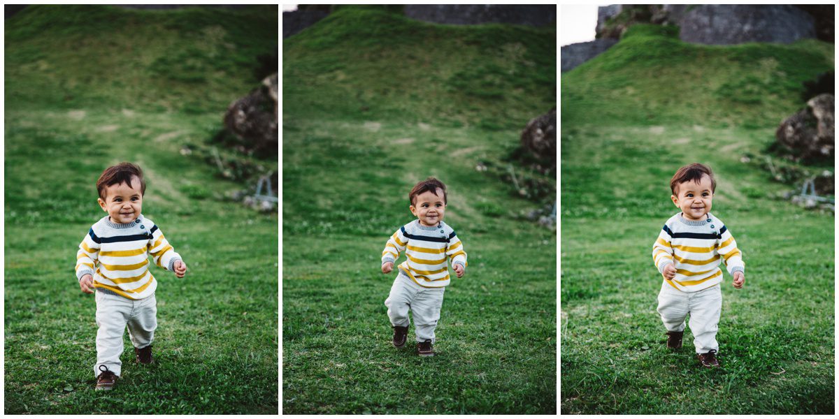 Nescopeck, PA outdoor Family Photographer boy running in grass