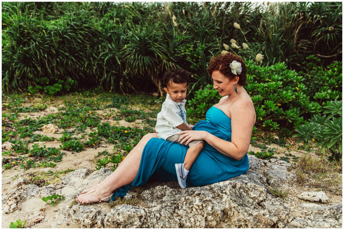 Scranton,PA Maternity Photography sitting on a rock