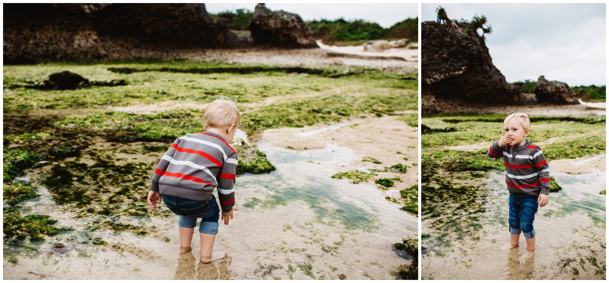 Bloomsburg Worldwide Family Photographer playing in the tide pools