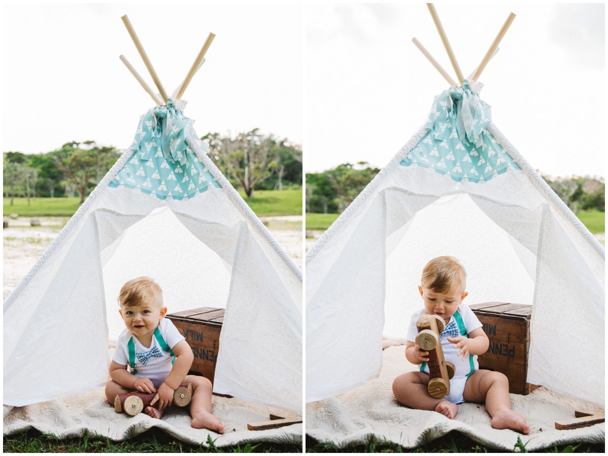 Berwick, PA Baby Photographer teepee tent