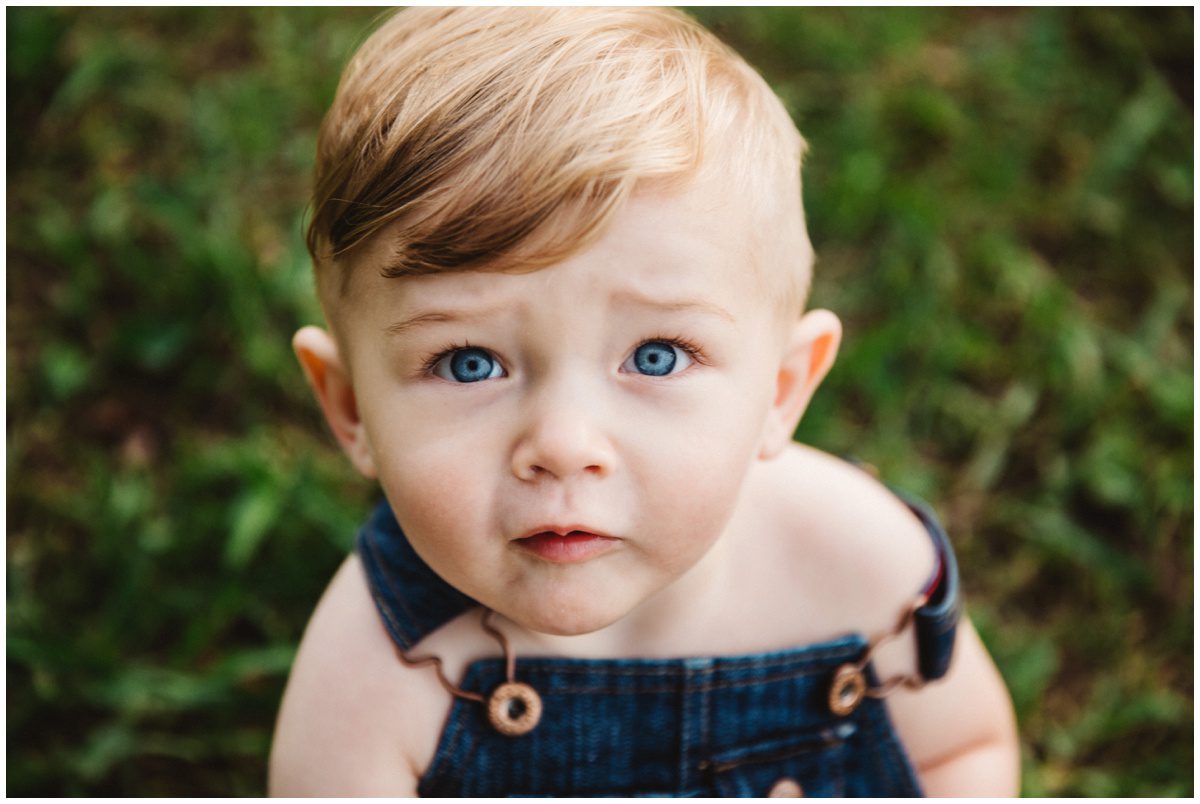 blue overalls Berwick, PA Baby Photographer