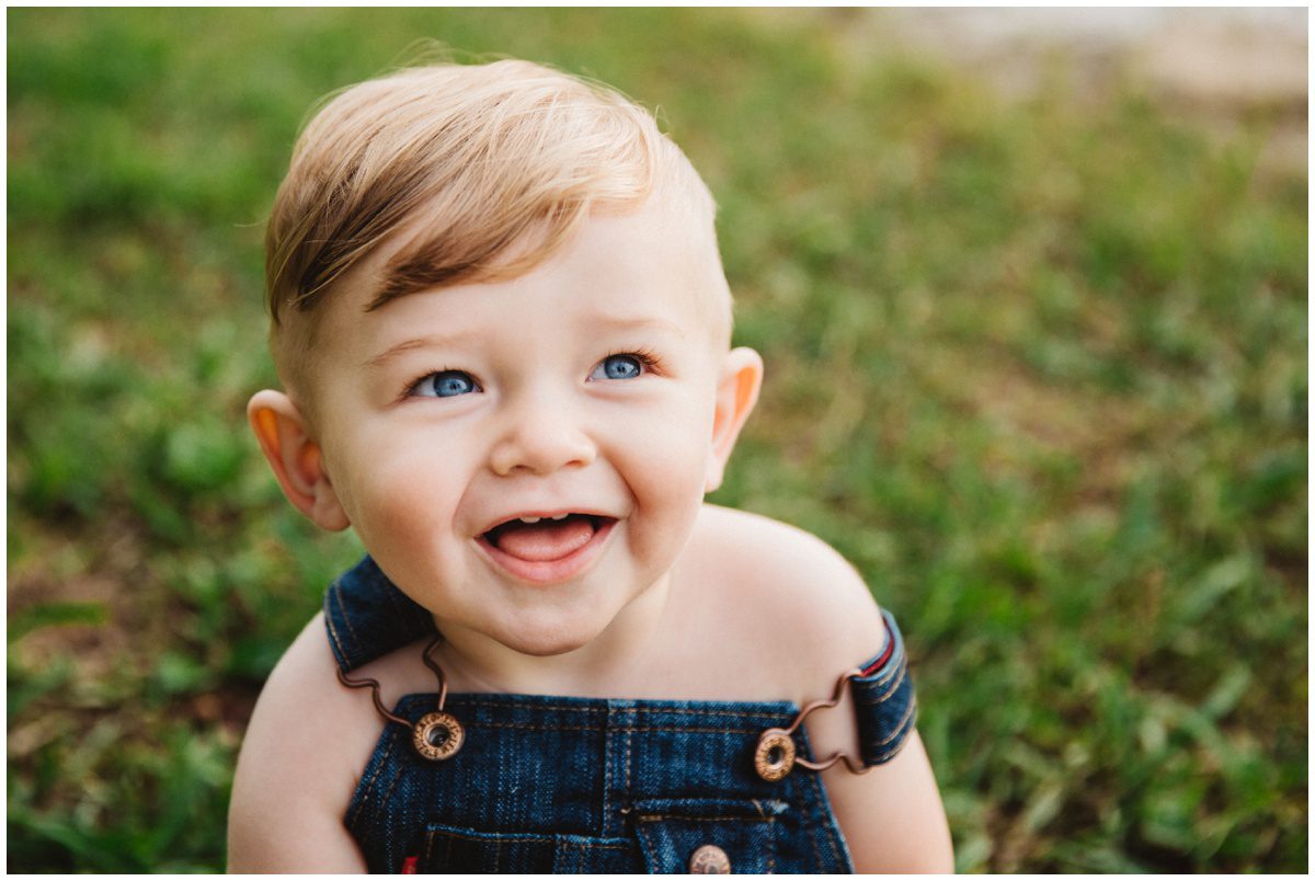 Berwick, PA Baby Photographer smiling portrait boy