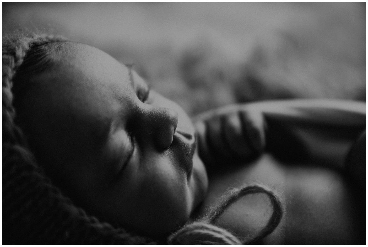 black and white portrait Hazleton Newborn Photography