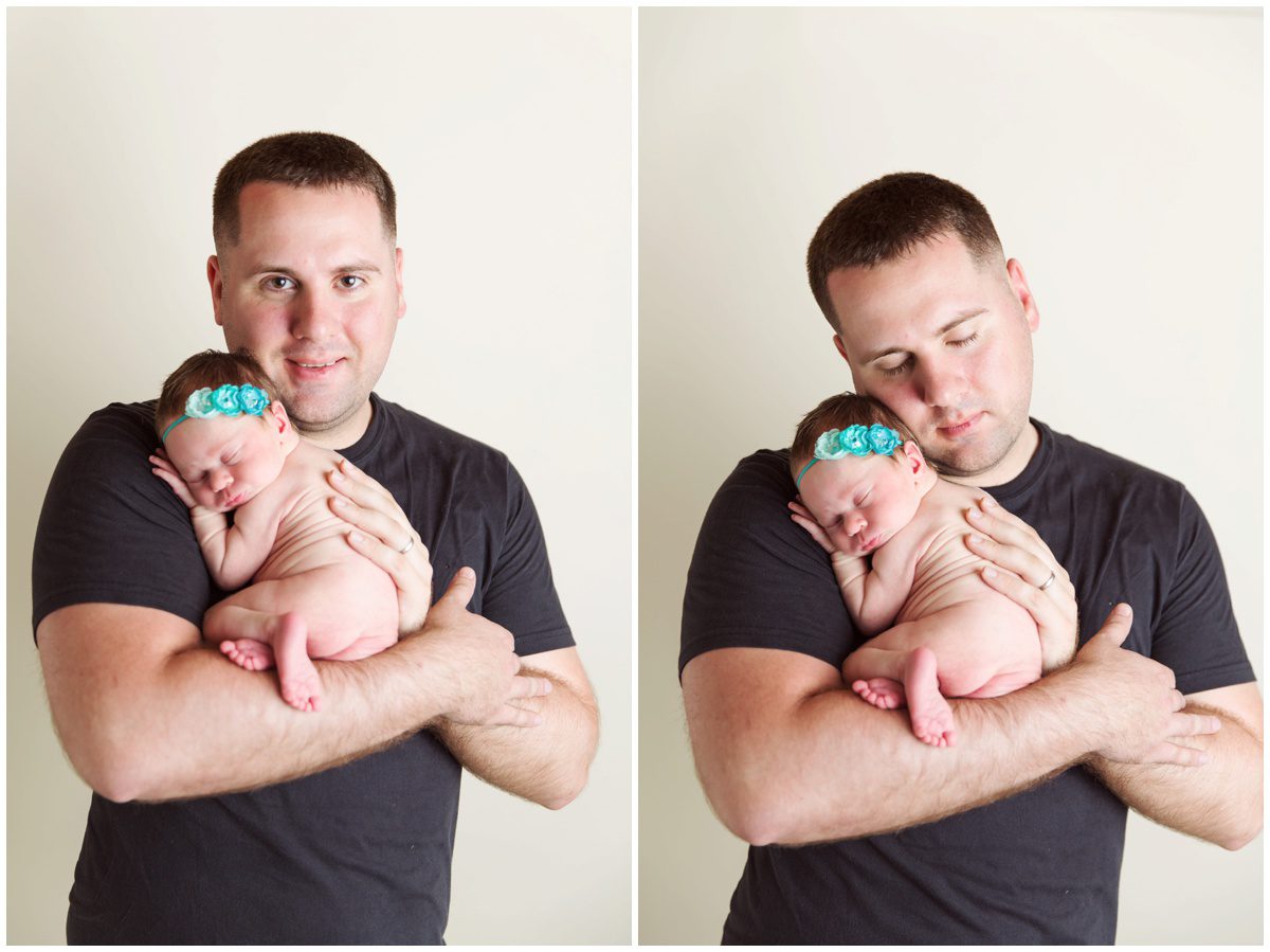 father and daughter Berwick, PA Newborn Photography