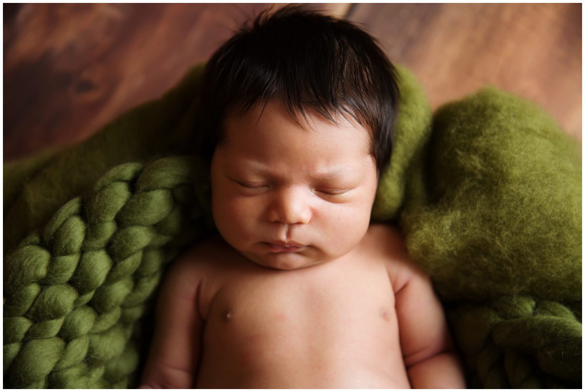 sleeping baby Scranton Newborn Studio Photographer