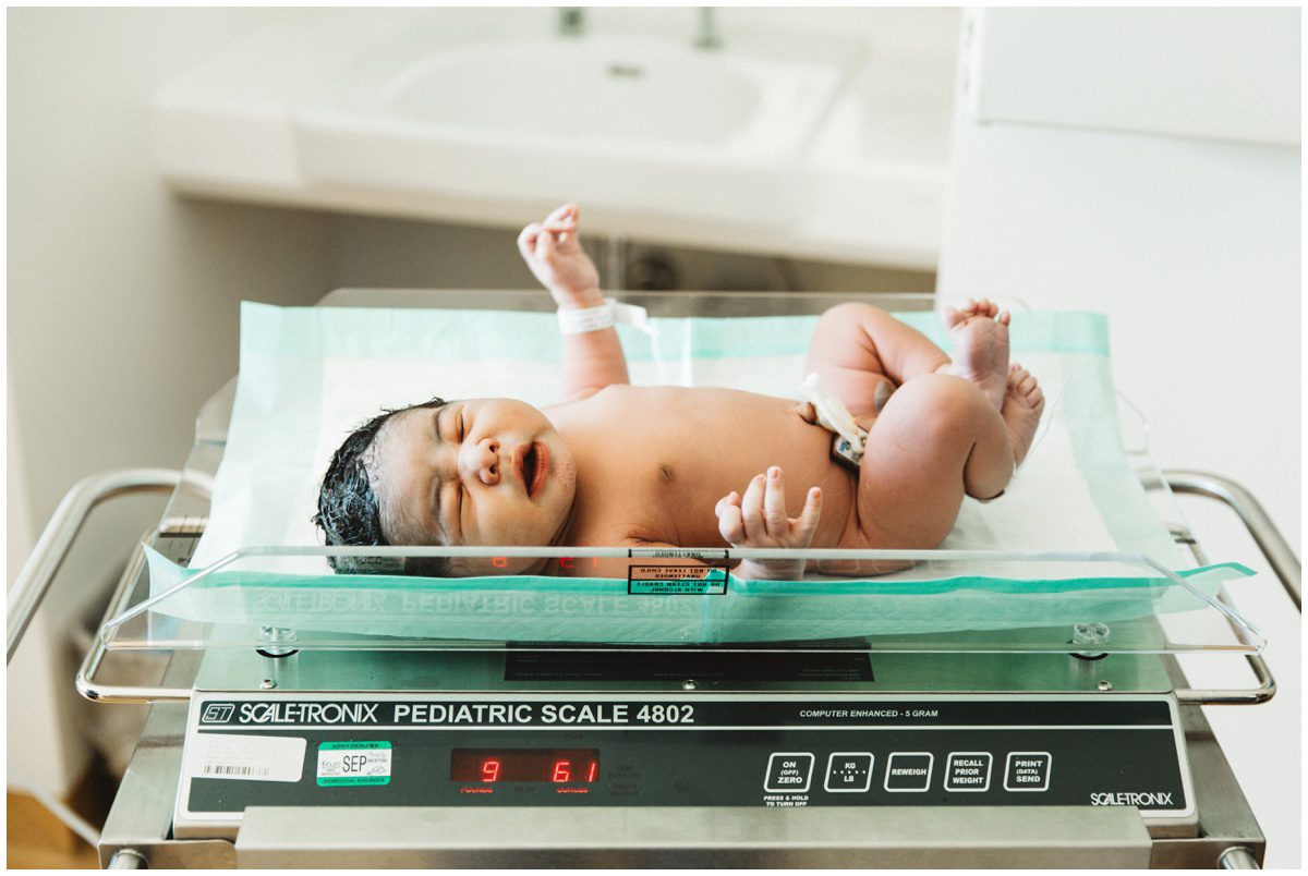 newborn weight Scranton Birth Photographer