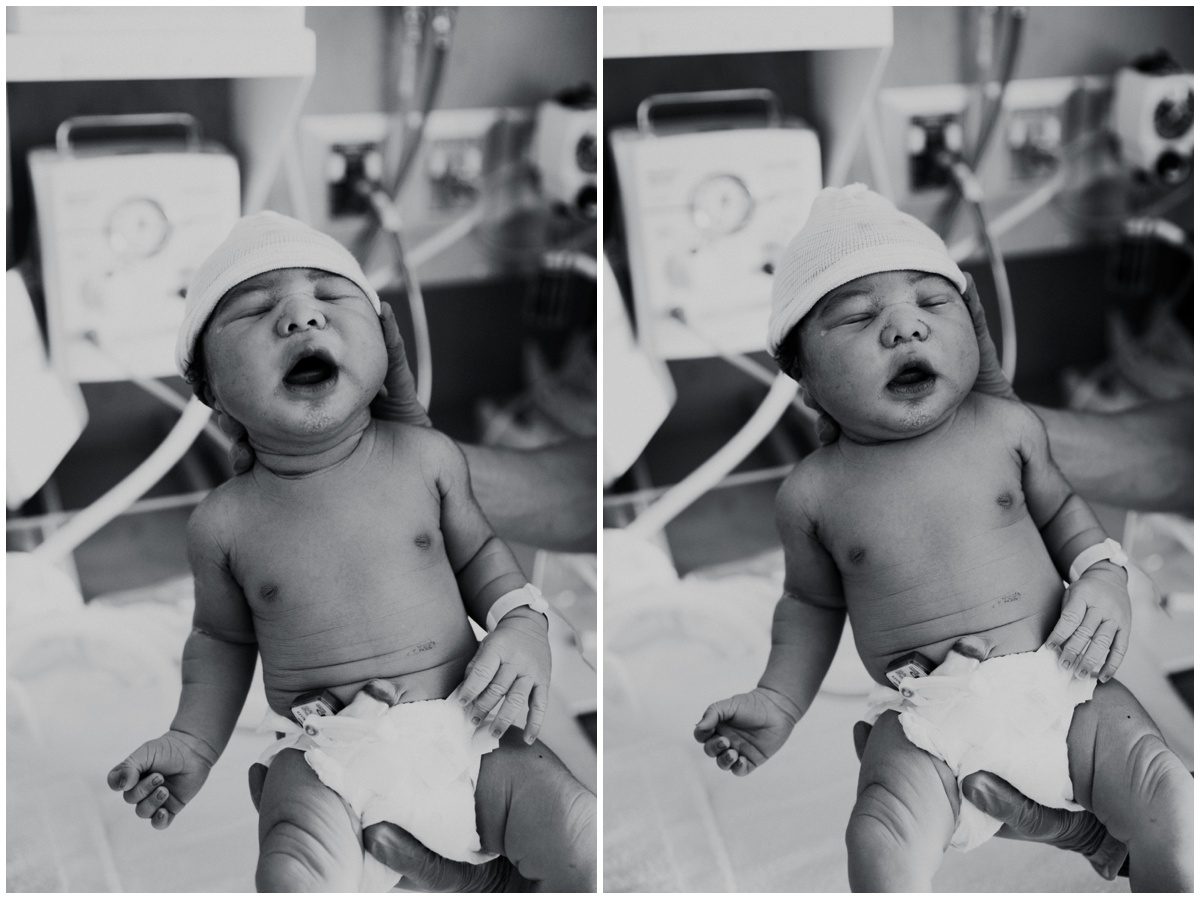 Scranton Birth Photographer baby boy in hospital