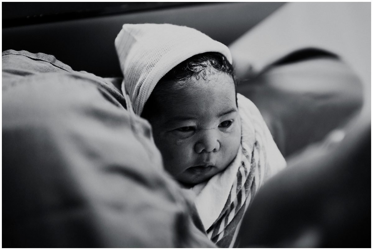 Scranton Birth Photographer black and white