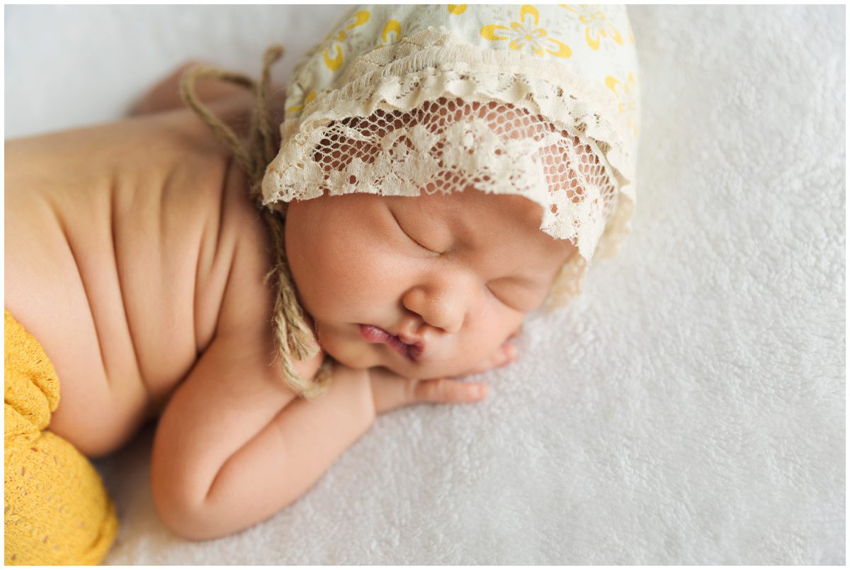 baby bonnet Bloomsburg, PA Newborn Photographer