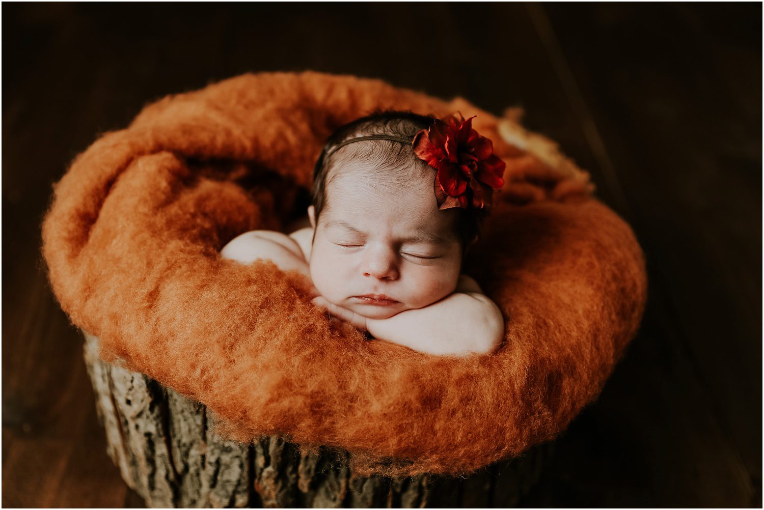 Orangeville, PA Newborn Photographer flower headband