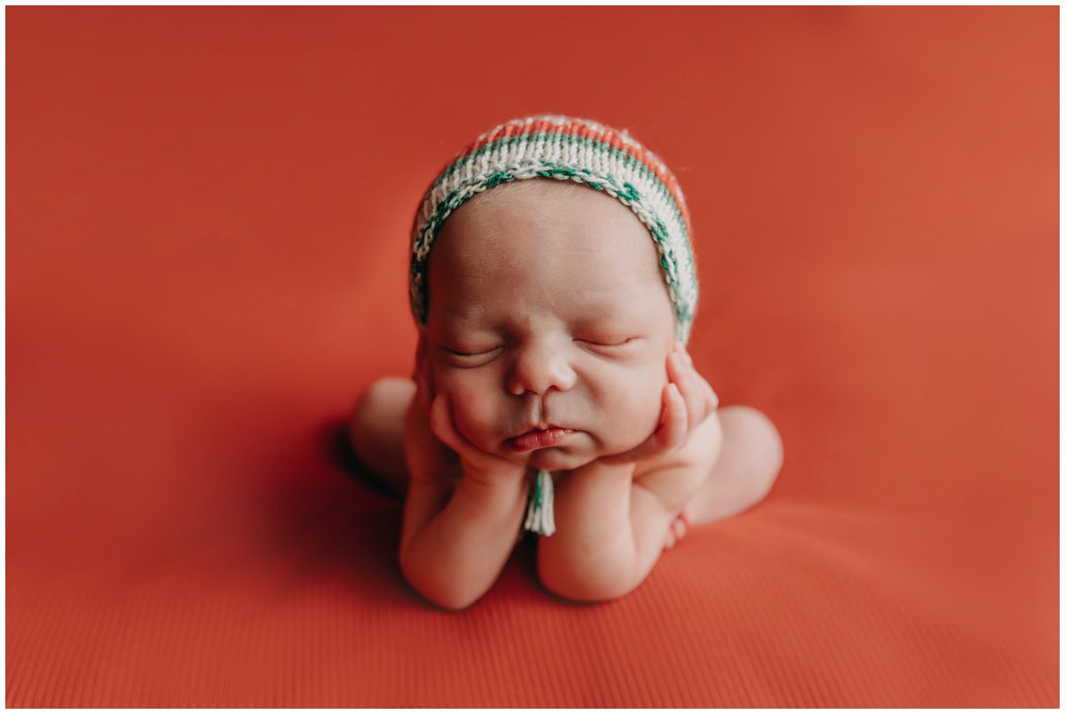 Bloomsburg PA, Newborn Photographer froggy pose