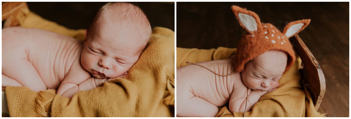 baby in bed Bloomsburg PA, Newborn Photographer