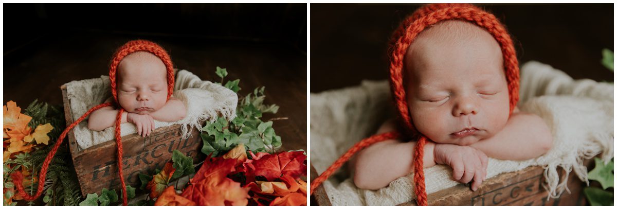 Bloomsburg PA, Newborn Photographer fall themed
