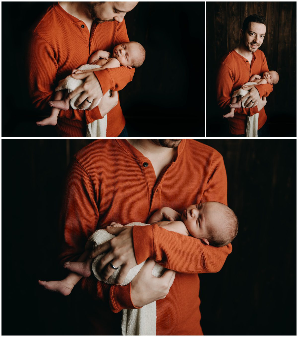 Bloomsburg PA, Newborn Photographer newborn baby and dad