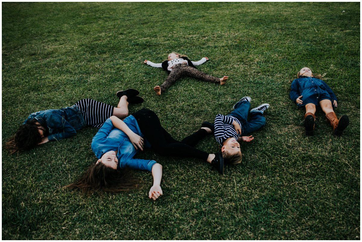 we all fall down photo, Family Photographer in Bloomsburg, PA, kids playing
