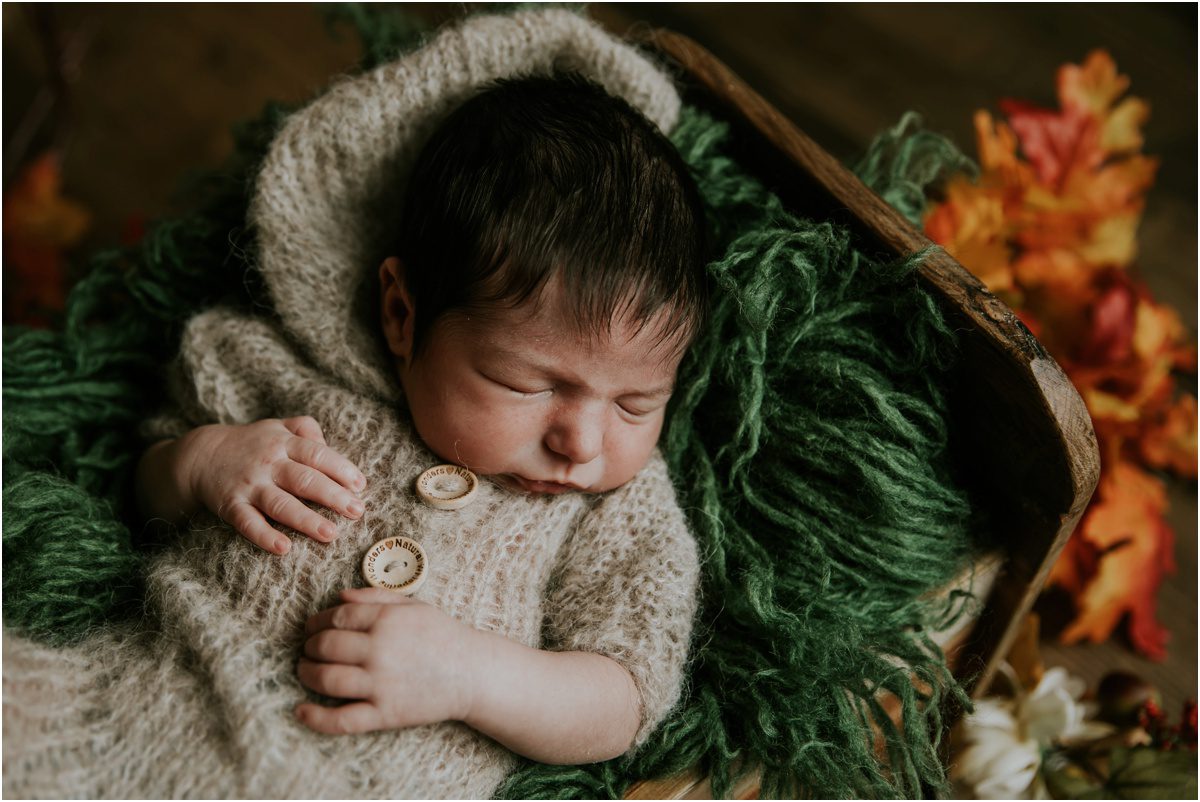 Danville, PA Newborn Portrait Idea, onsie outfit, newborn outfit, sleeping baby