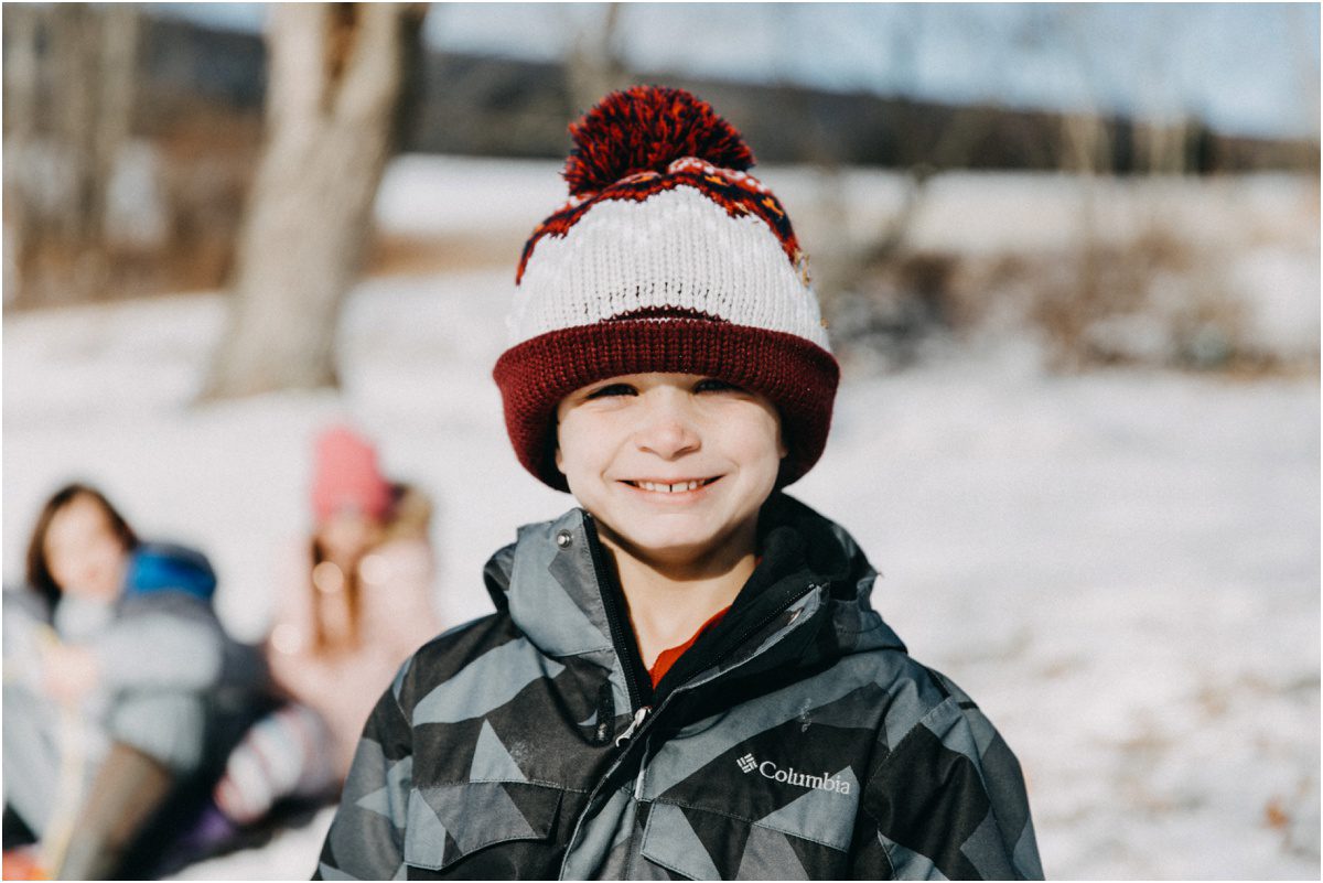little boy playing, Portrait Photographer, winter hat