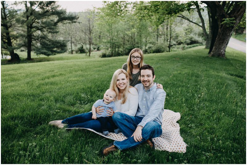 Beautiful Spring Family Portraits in Bloomsburg, Pennsylvania, mountain location