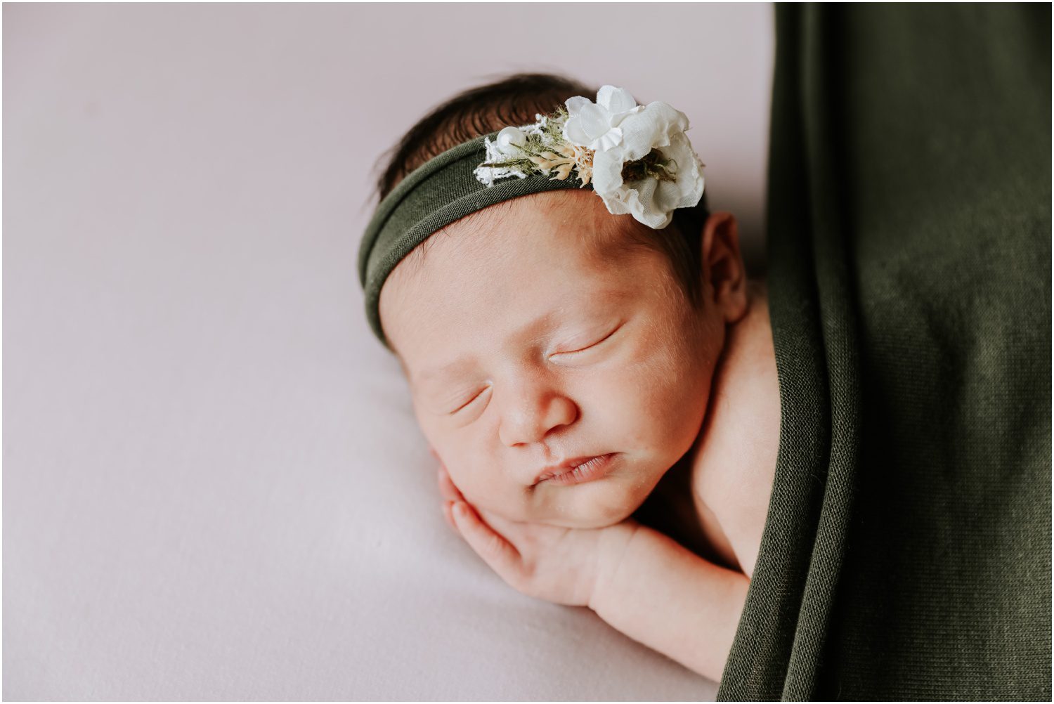 newborn in blanket, NEPA Studio Newborn Photographer