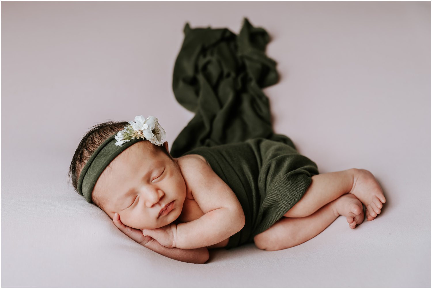 baby wrapped up, NEPA Studio Newborn Photographer