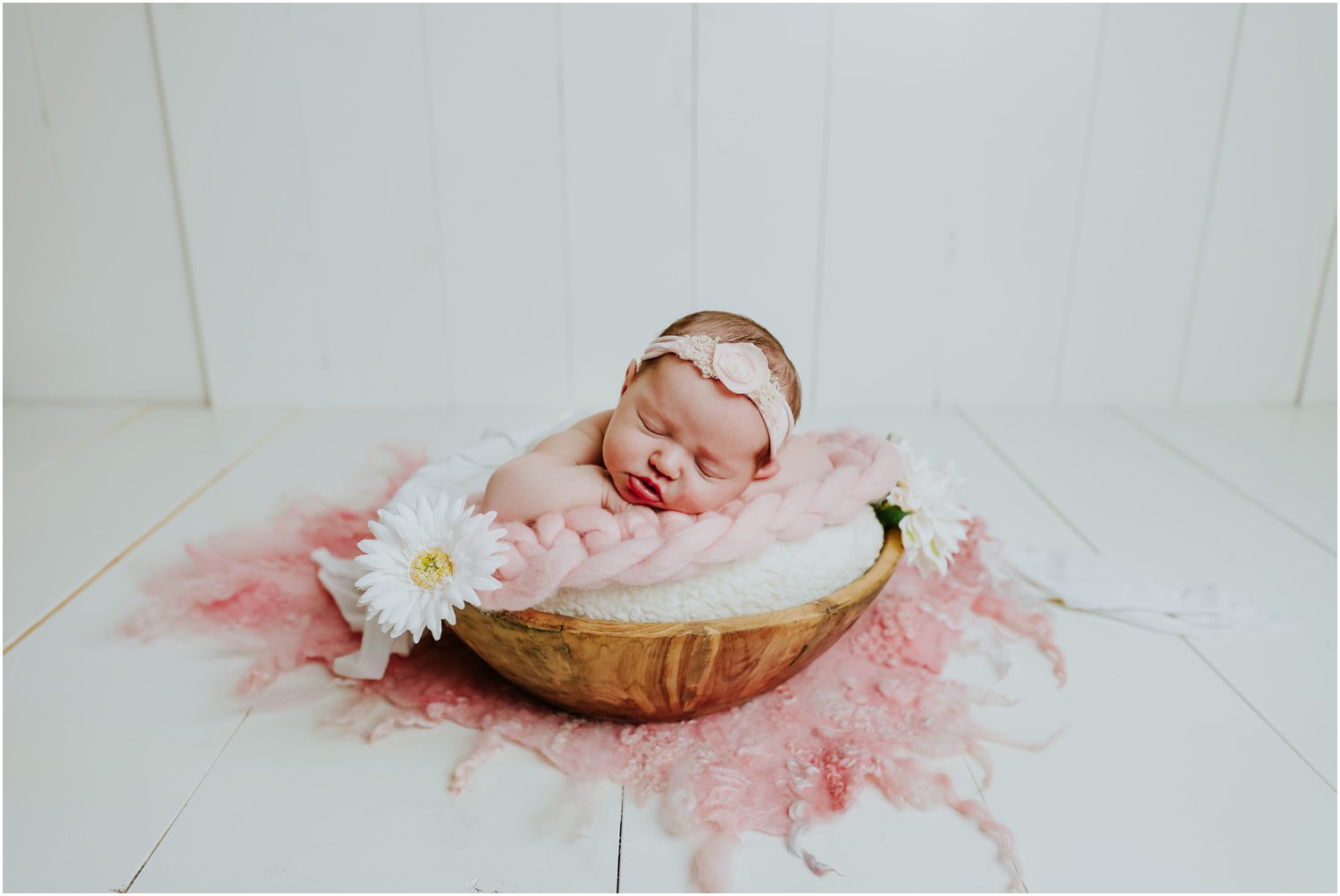 baby girl in bowl, Columbia County, Pennsylvania Newborn Photographer