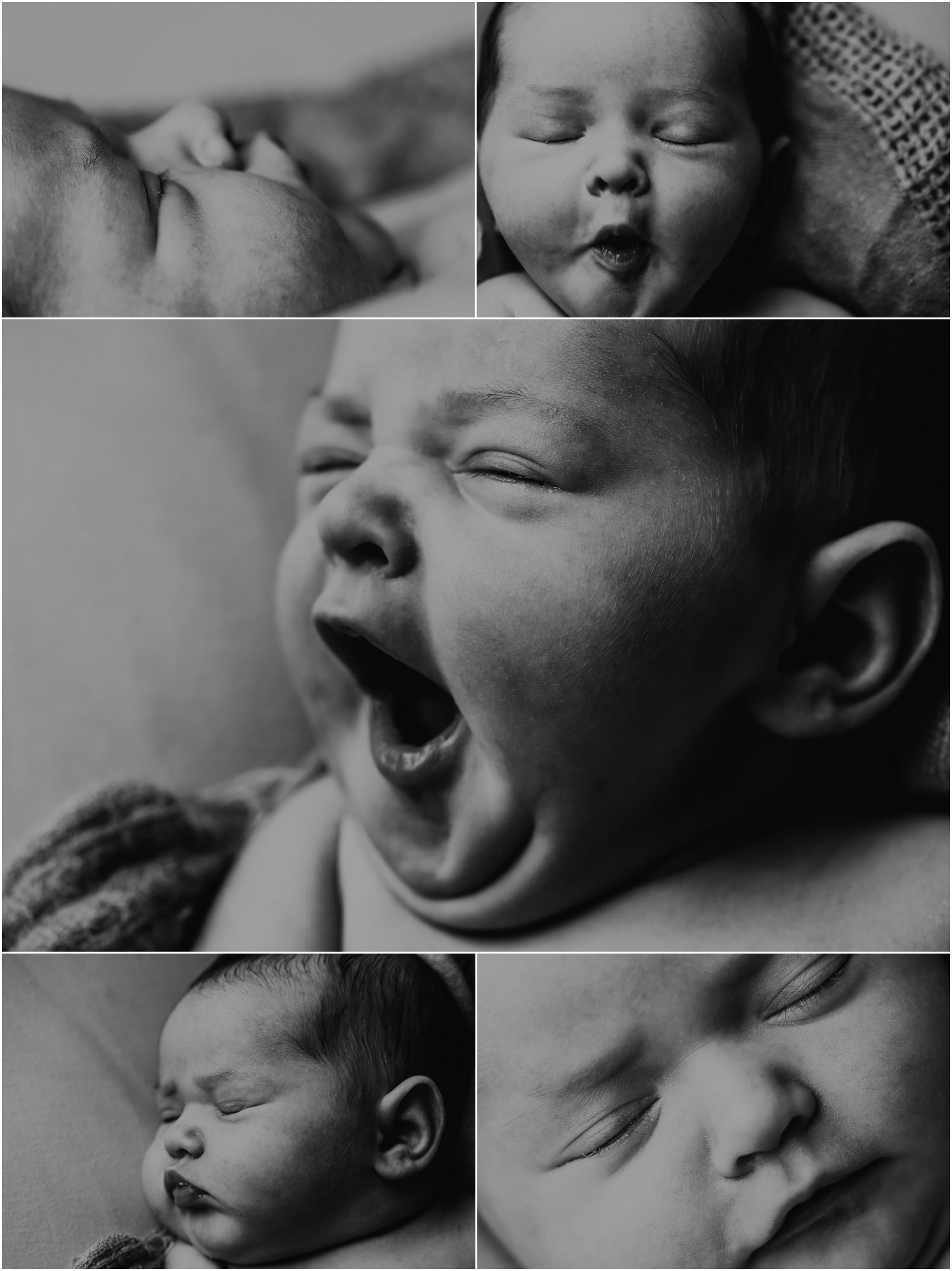 baby girl yawning, Columbia County, Pennsylvania Newborn Photographer