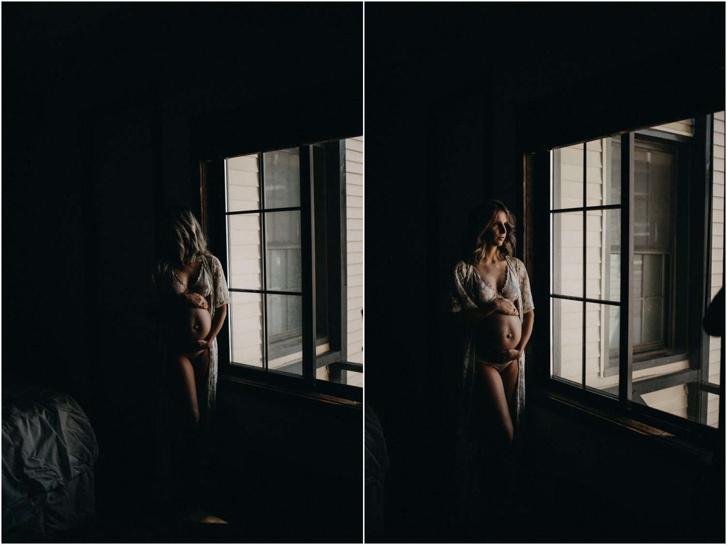 soft window light, Lifestyle Maternity Portraits in NEPA, pregnancy photo