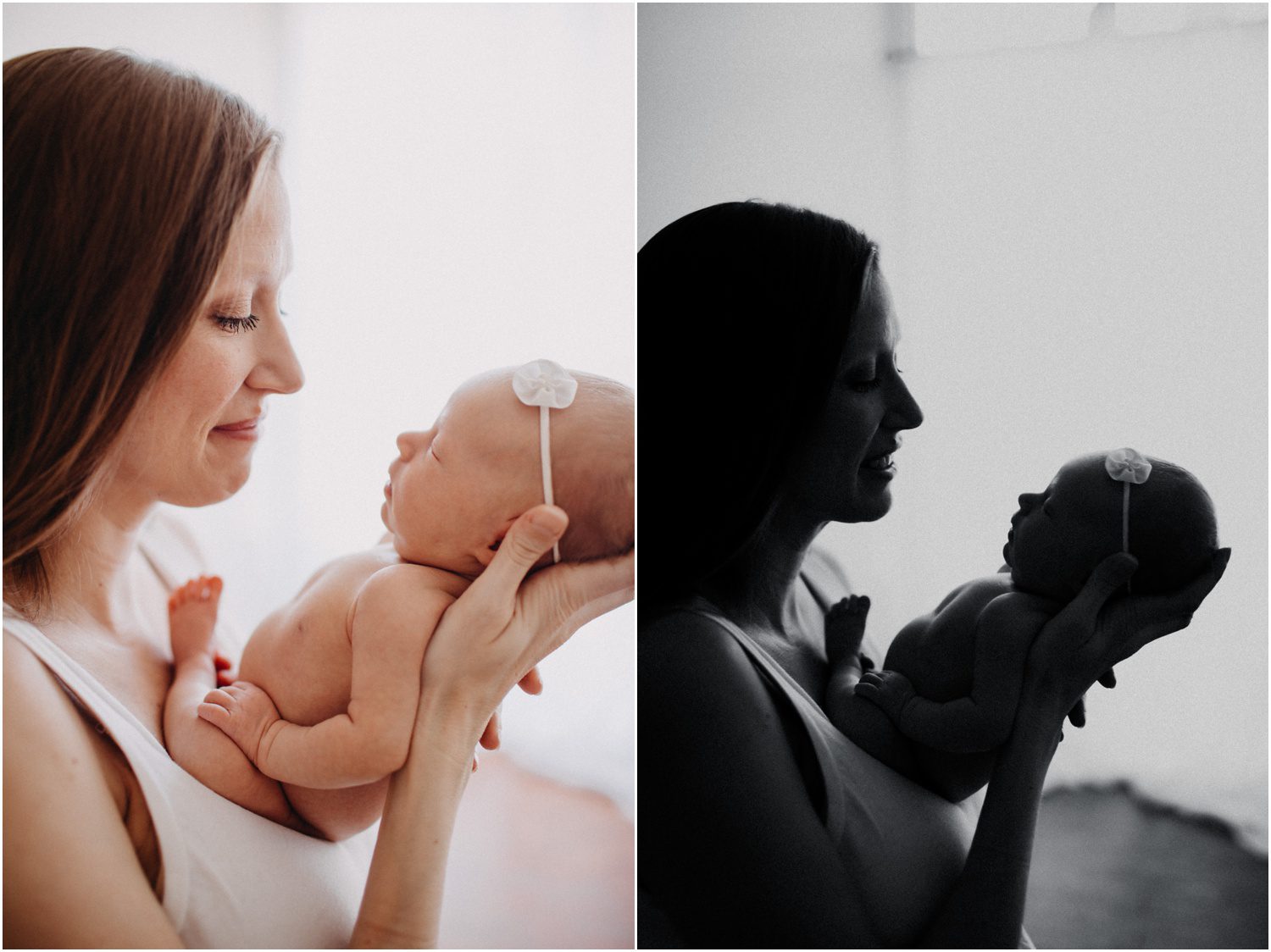 mother snuggles baby girl, Central Pennsylvania Newborn Photographer